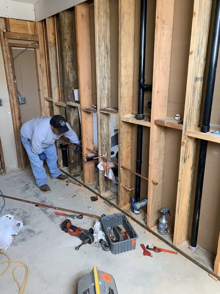 Commercial rough-in plumbing for Water Heater Replacement in Downtown Bellvue
